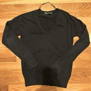 Zara V-Neck Navy Blue Sweater